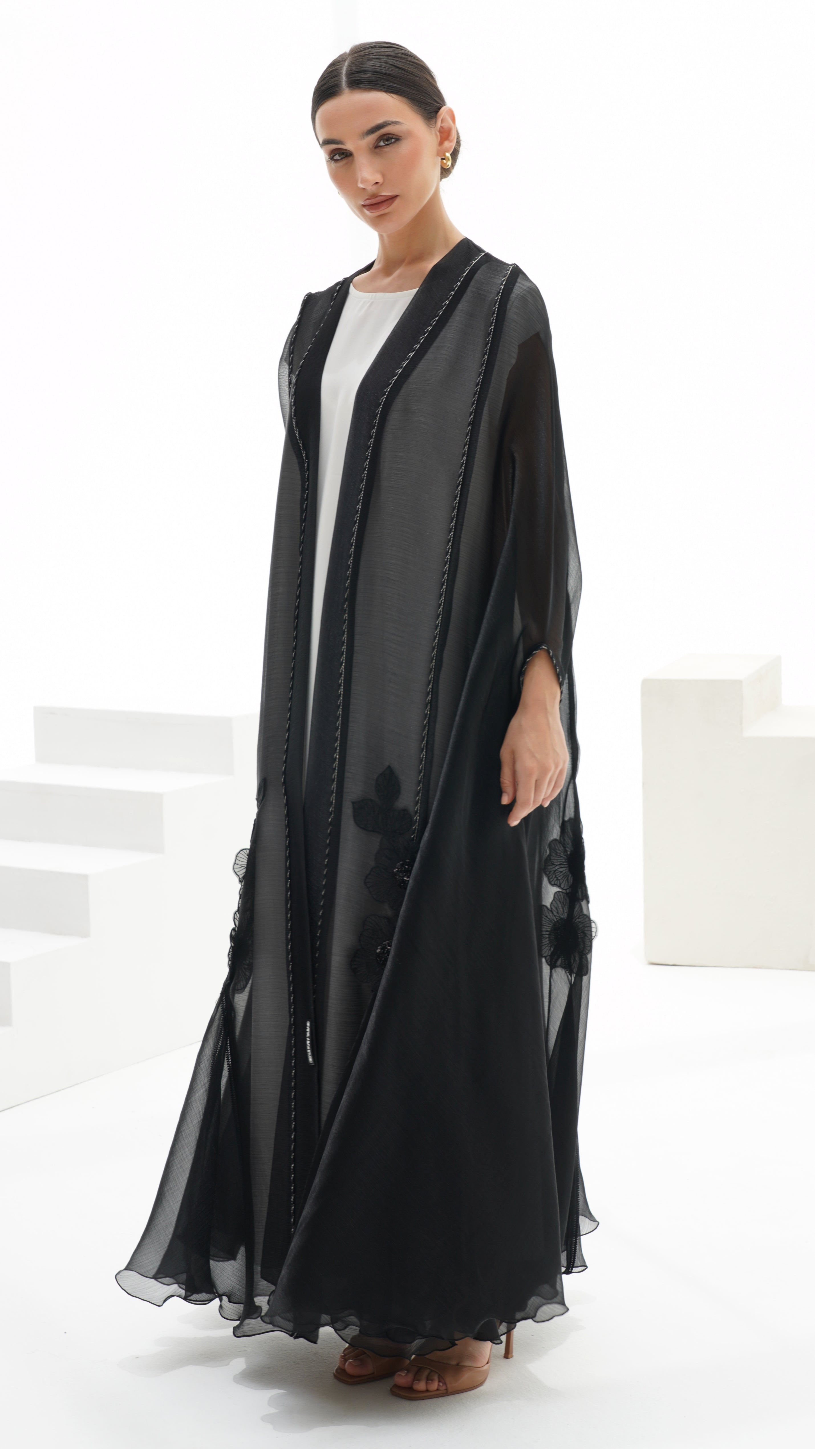 C 1128 Black Abaya
