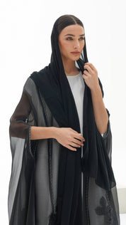 C 1128 Black Abaya
