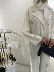 عباية كريستال بيضاء صيفية من سي