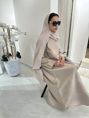 C Summer Satin Embroidery Abaya