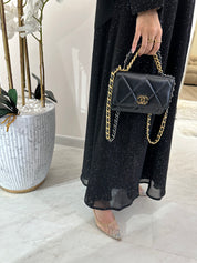C Summer Black Shimmer Kloosh Abaya