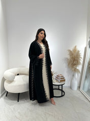 C 1305 Black Lace Abaya