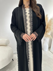 C 1306 Black Lace Abaya