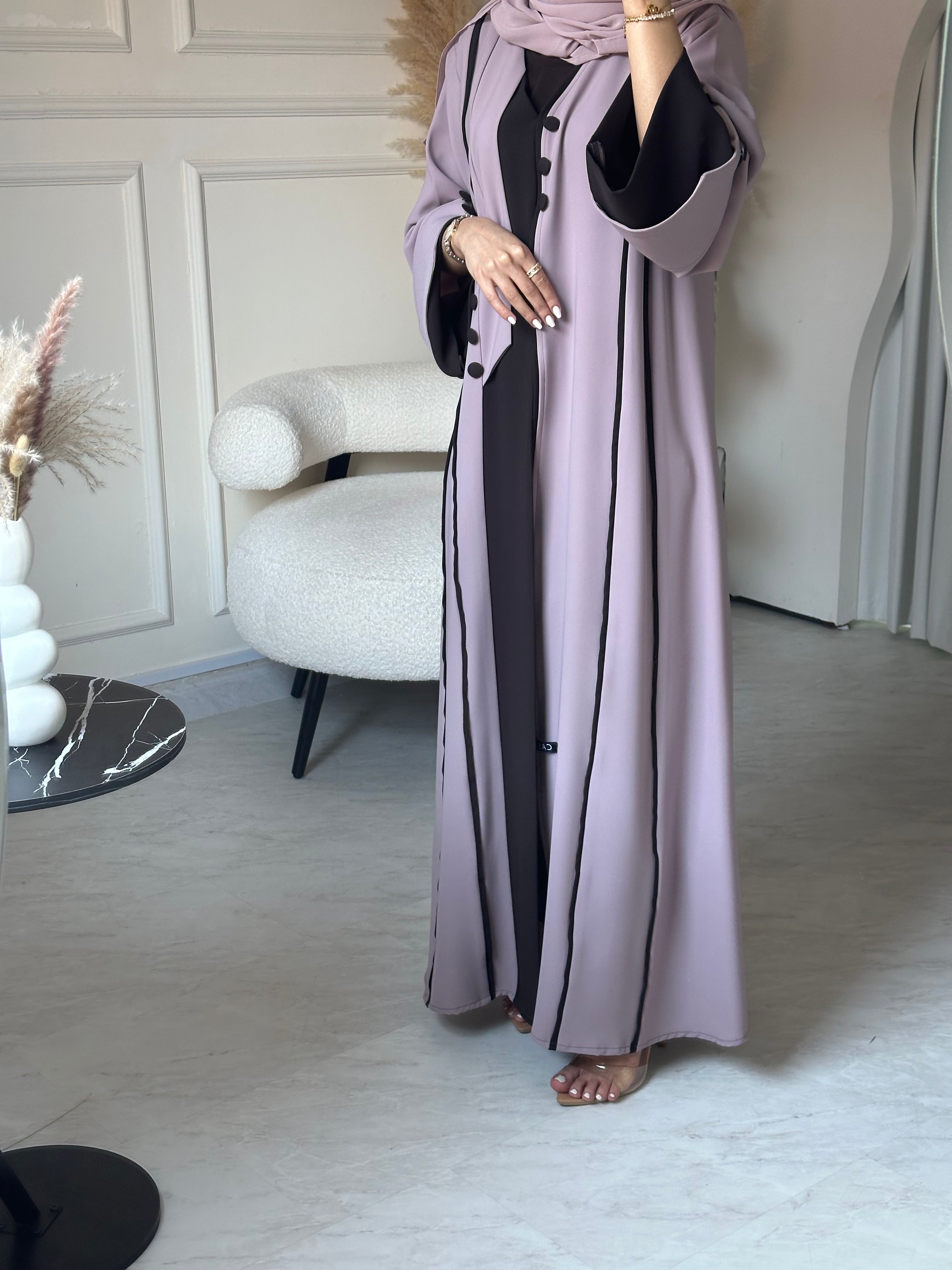 C 0857 Nude Brown Abaya