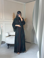 C 0865 Premium Green Coat Abaya