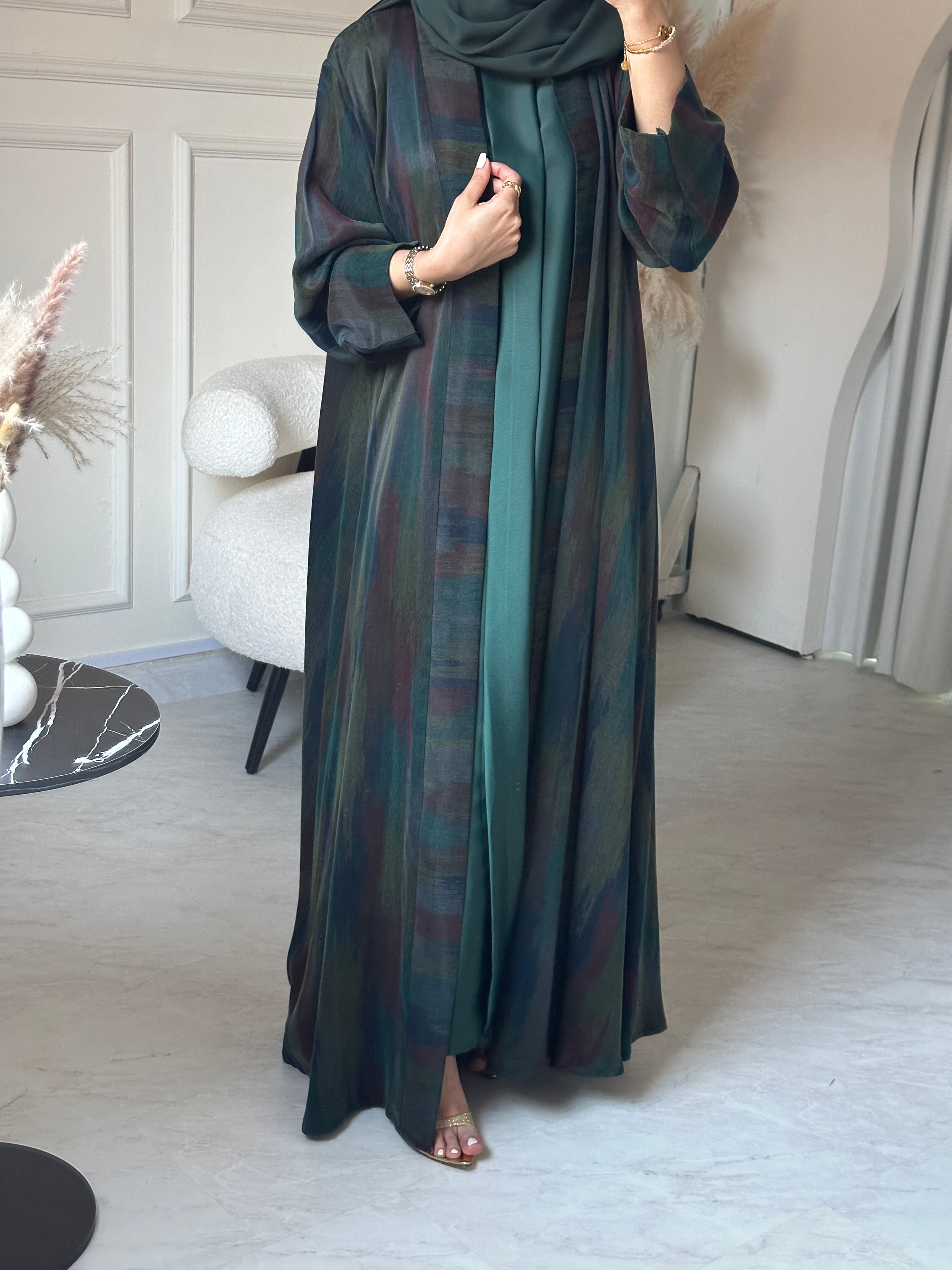 C 0864 Premium Green Abaya