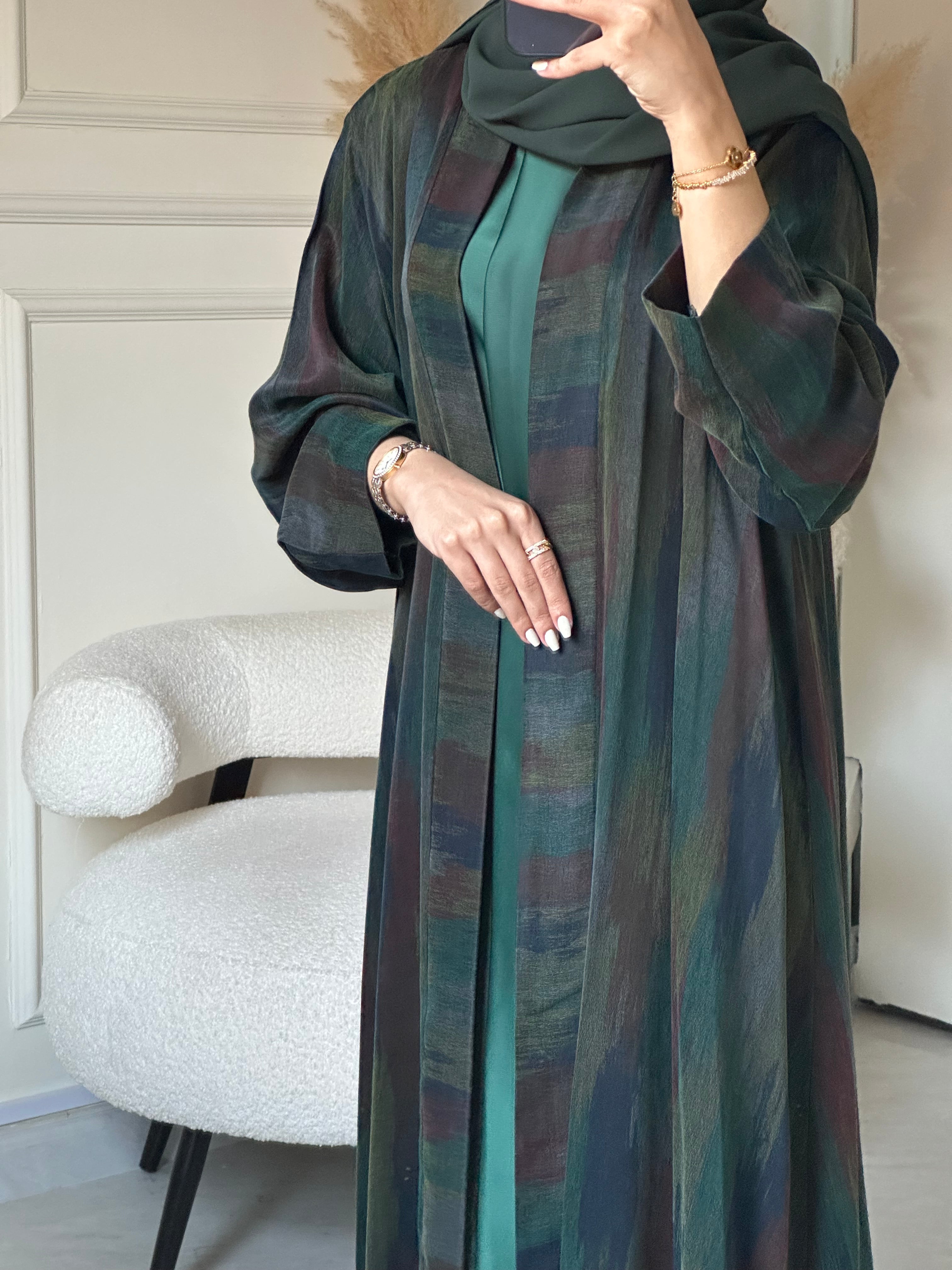 C 0864 Premium Green Abaya