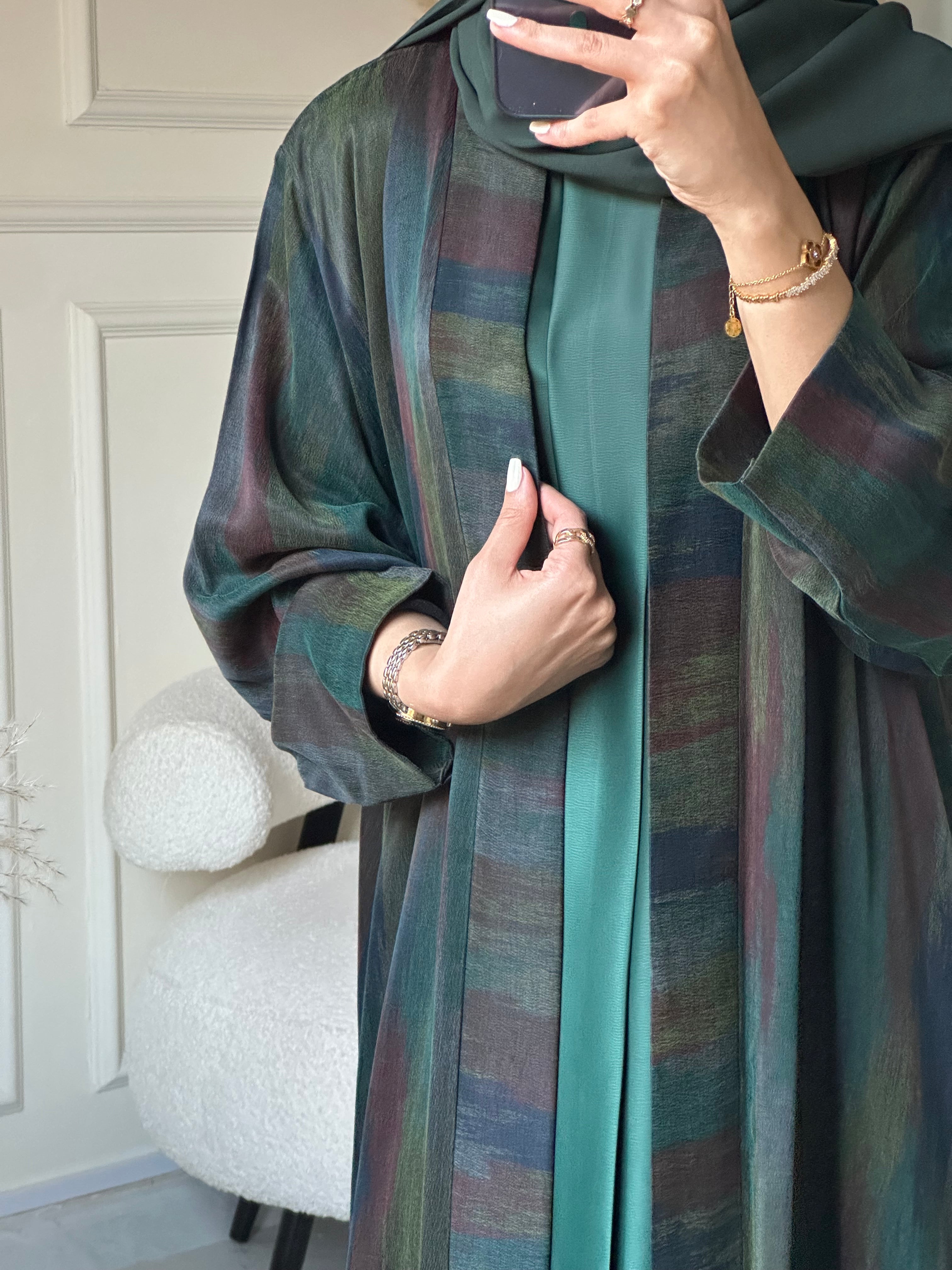 C 0864 Premium Green Abaya