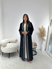 C 1311 Black Lace Abaya