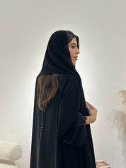 C 1311 Black Lace Abaya