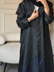 C 0863-02 Navy Blue Coat Abaya