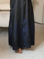 C 0863-02 Navy Blue Coat Abaya
