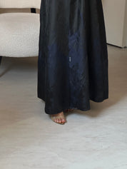 C 0863-02 Navy Blue Coat Abaya