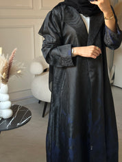 C 0863-02 Navy Blue Coat Abaya