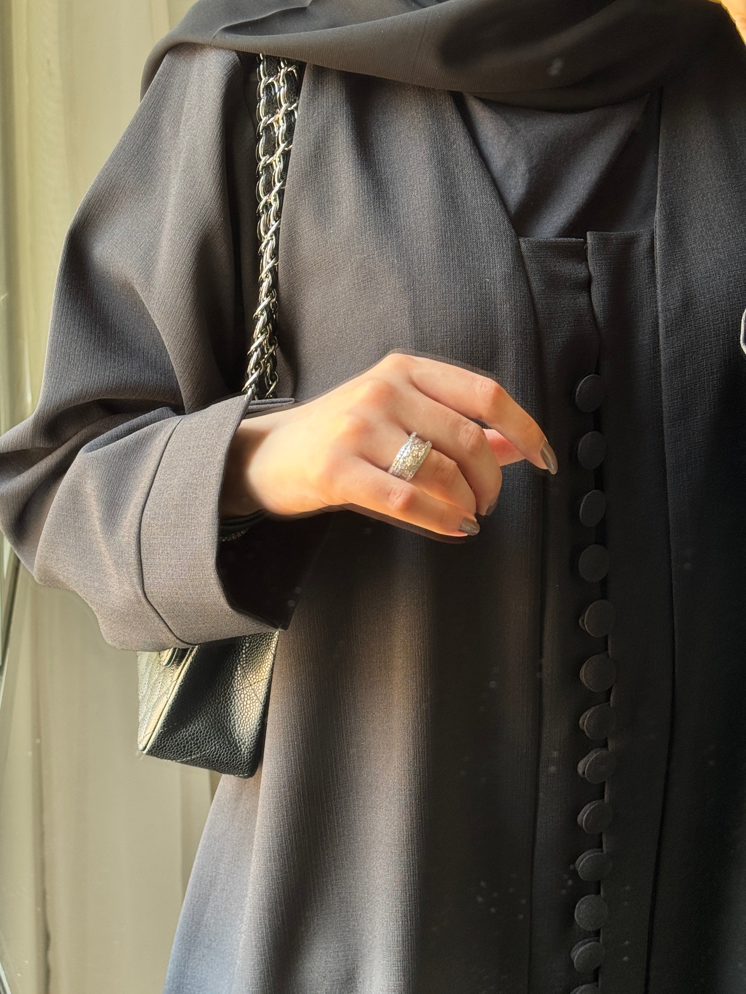 C 1454 Black Abaya