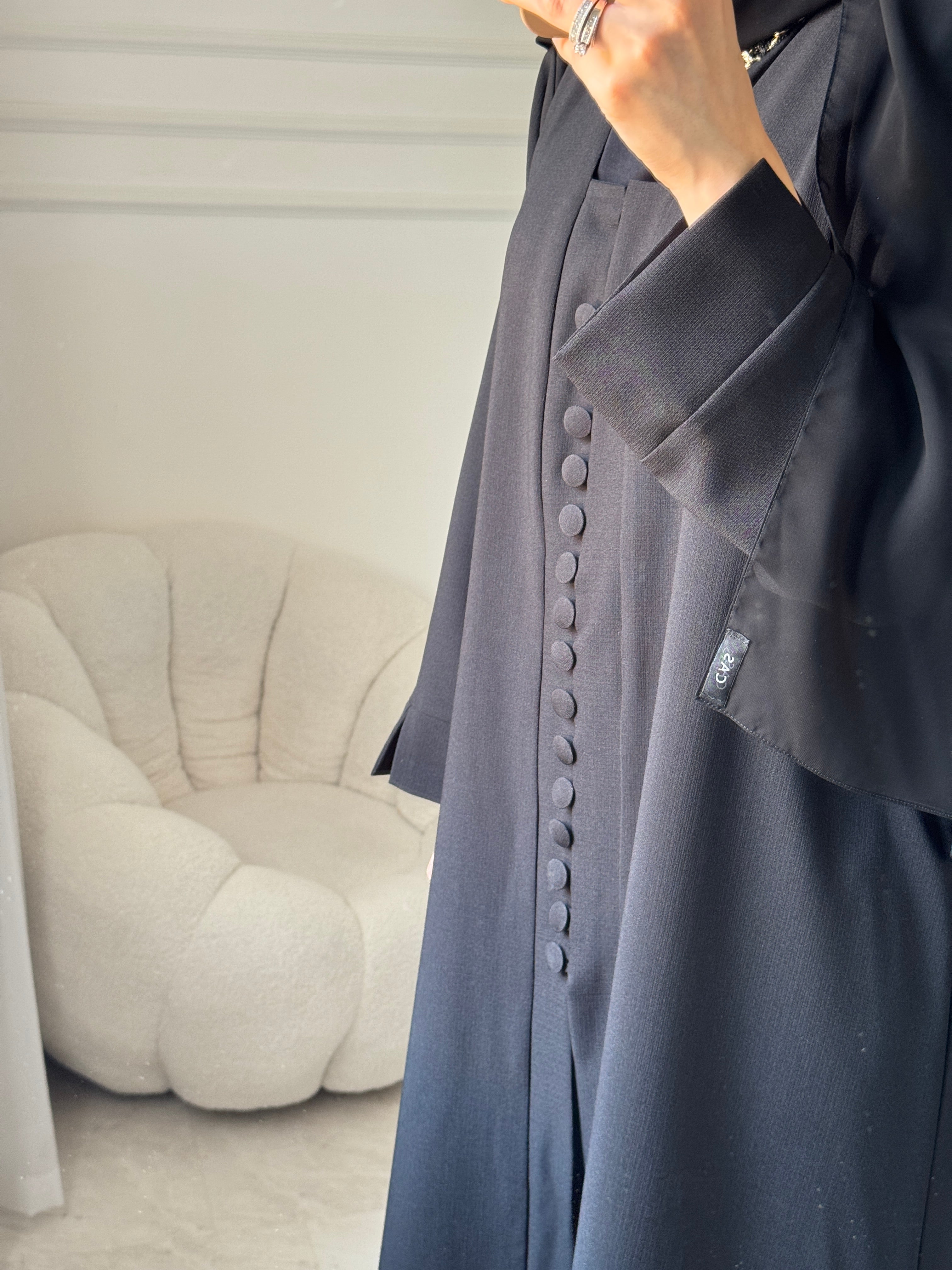 C 1454 Black Abaya