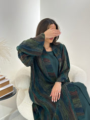C 0877-01 Premium Green Abaya