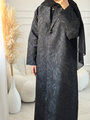 C 1468 Dahlia Black Coat Abaya