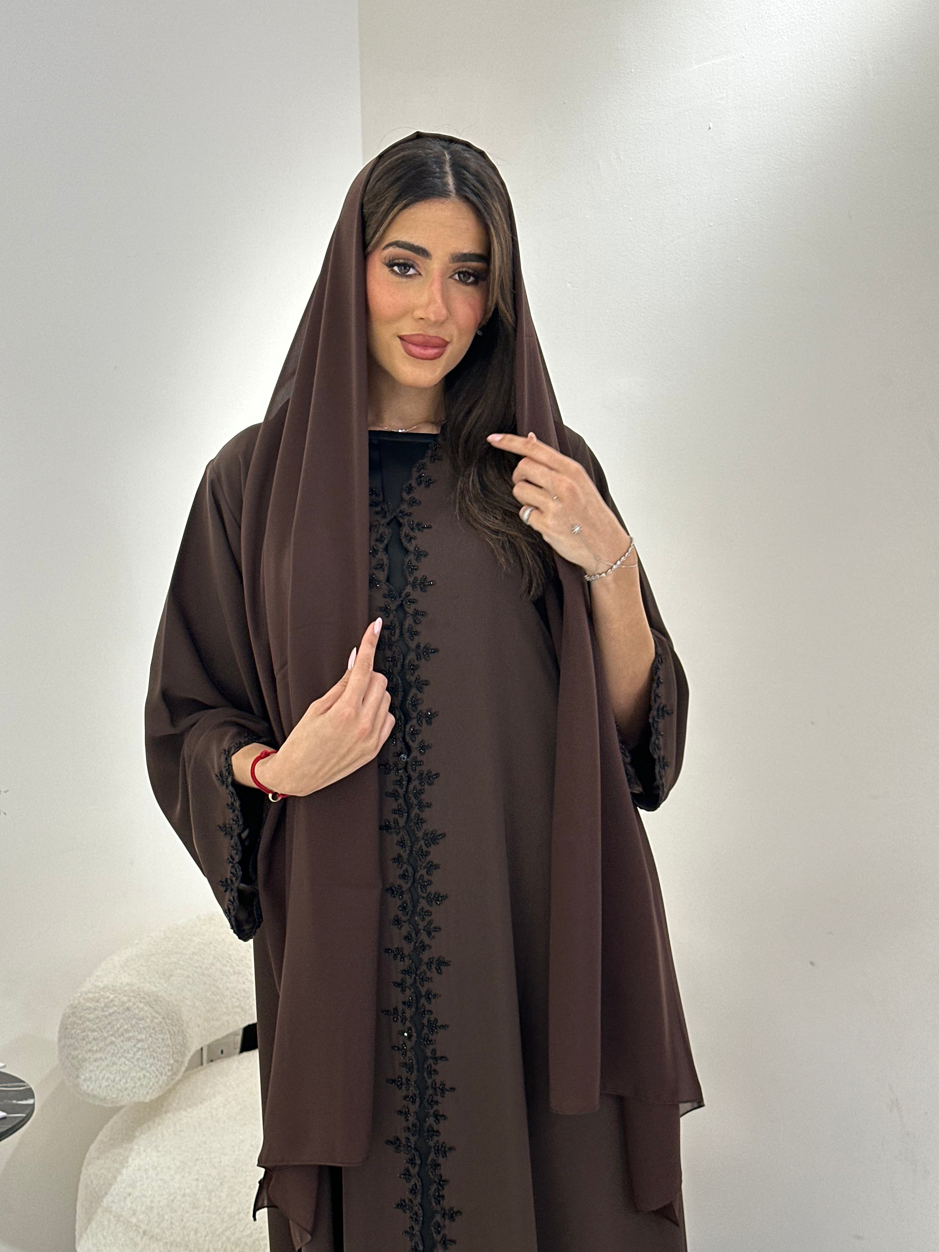 C 0419 Brown Abaya