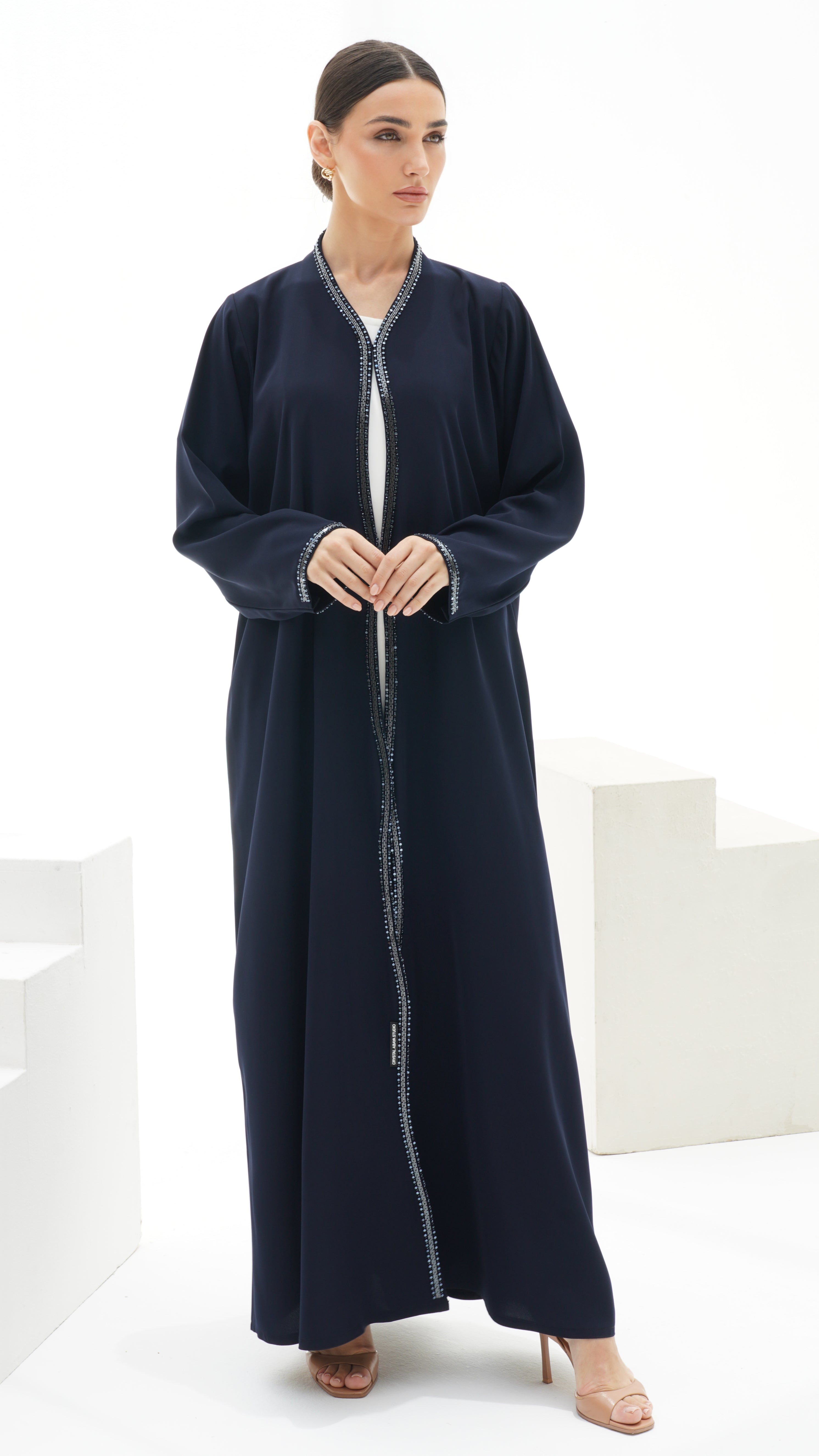 C 1151 Navy Blue Abaya