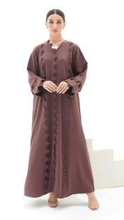 C 1155 Purple Abaya