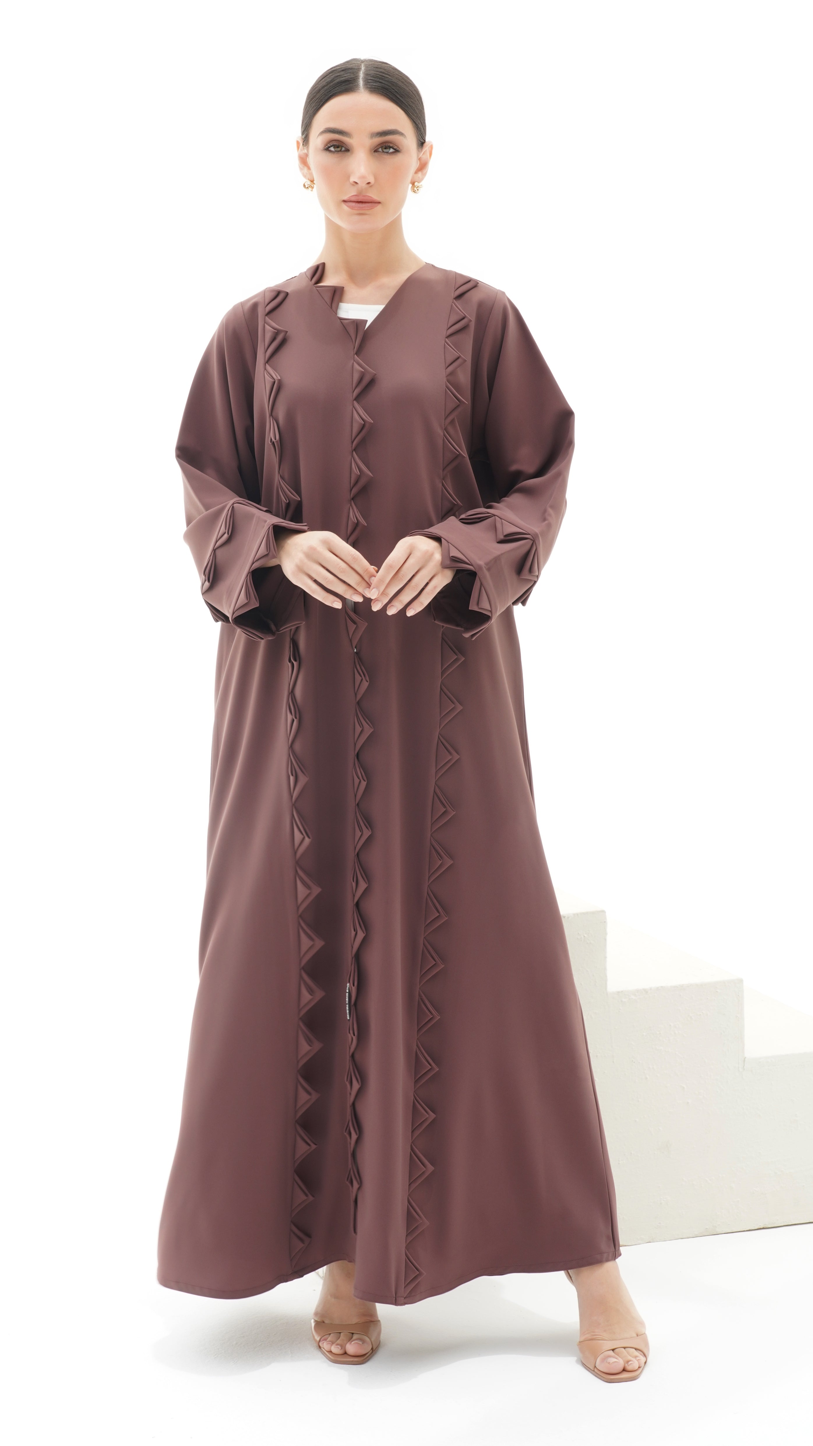 C 1155 Purple Abaya