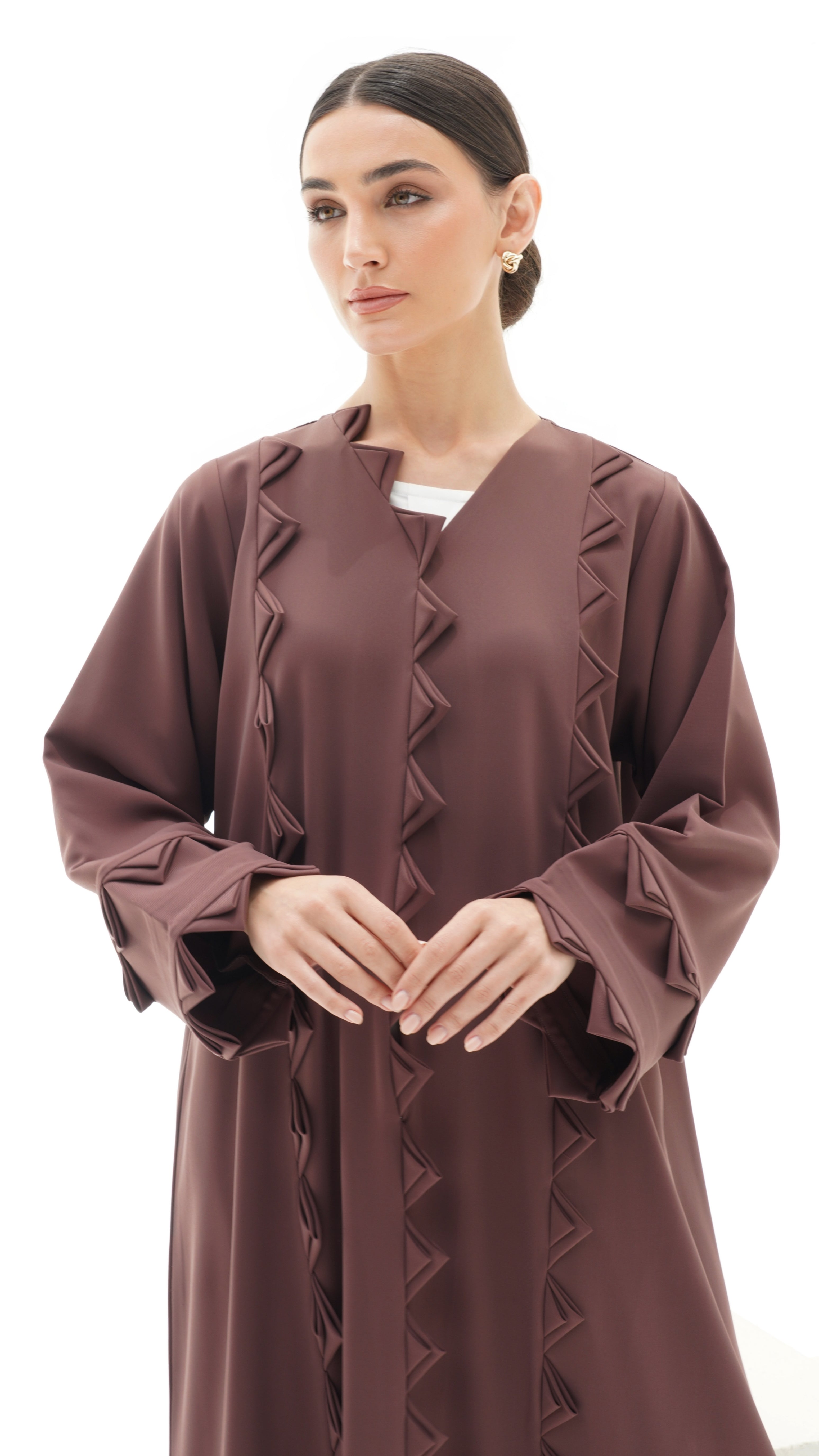 C 1155 Purple Abaya