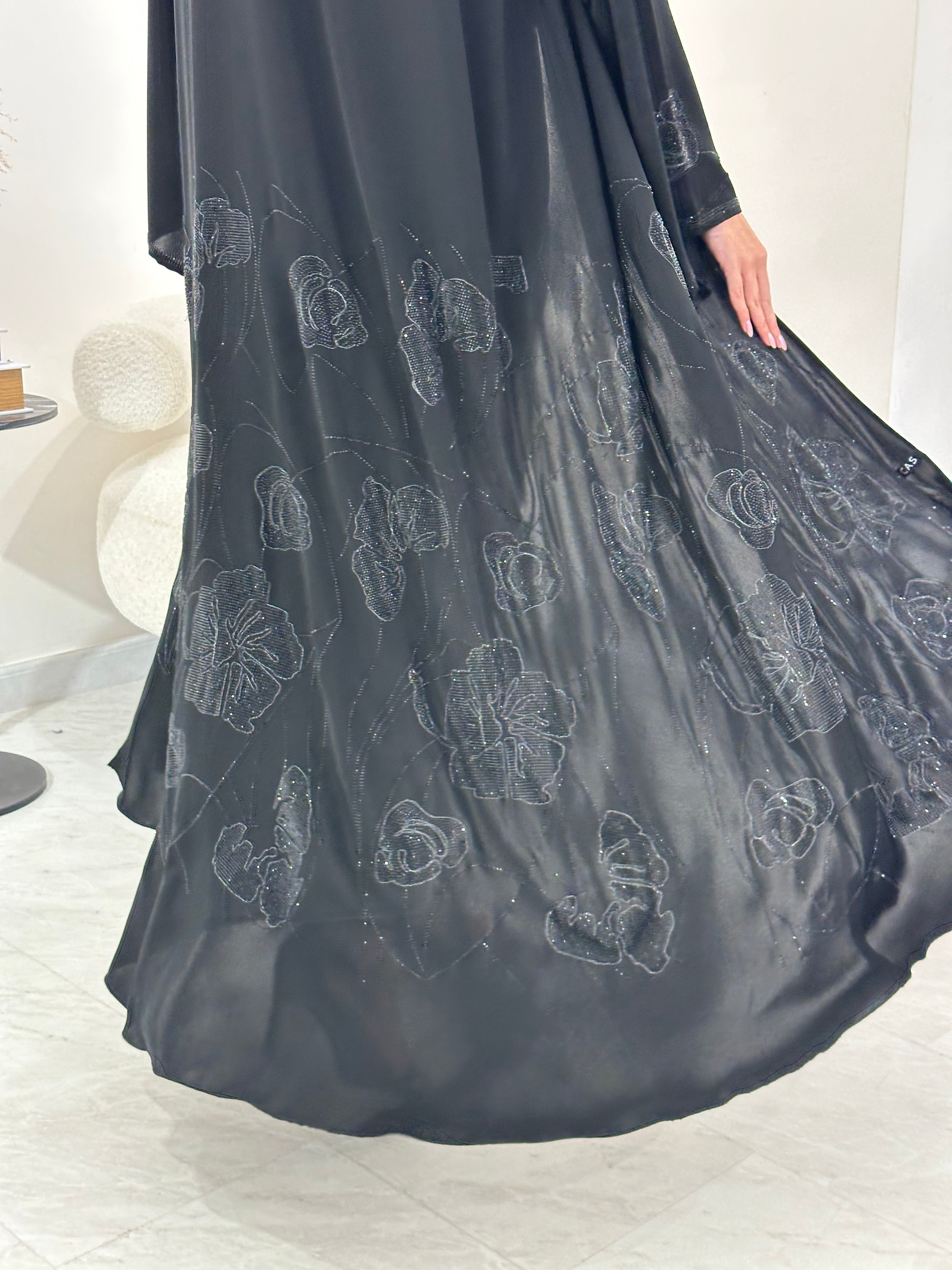 C 0873 Black Eid Abaya