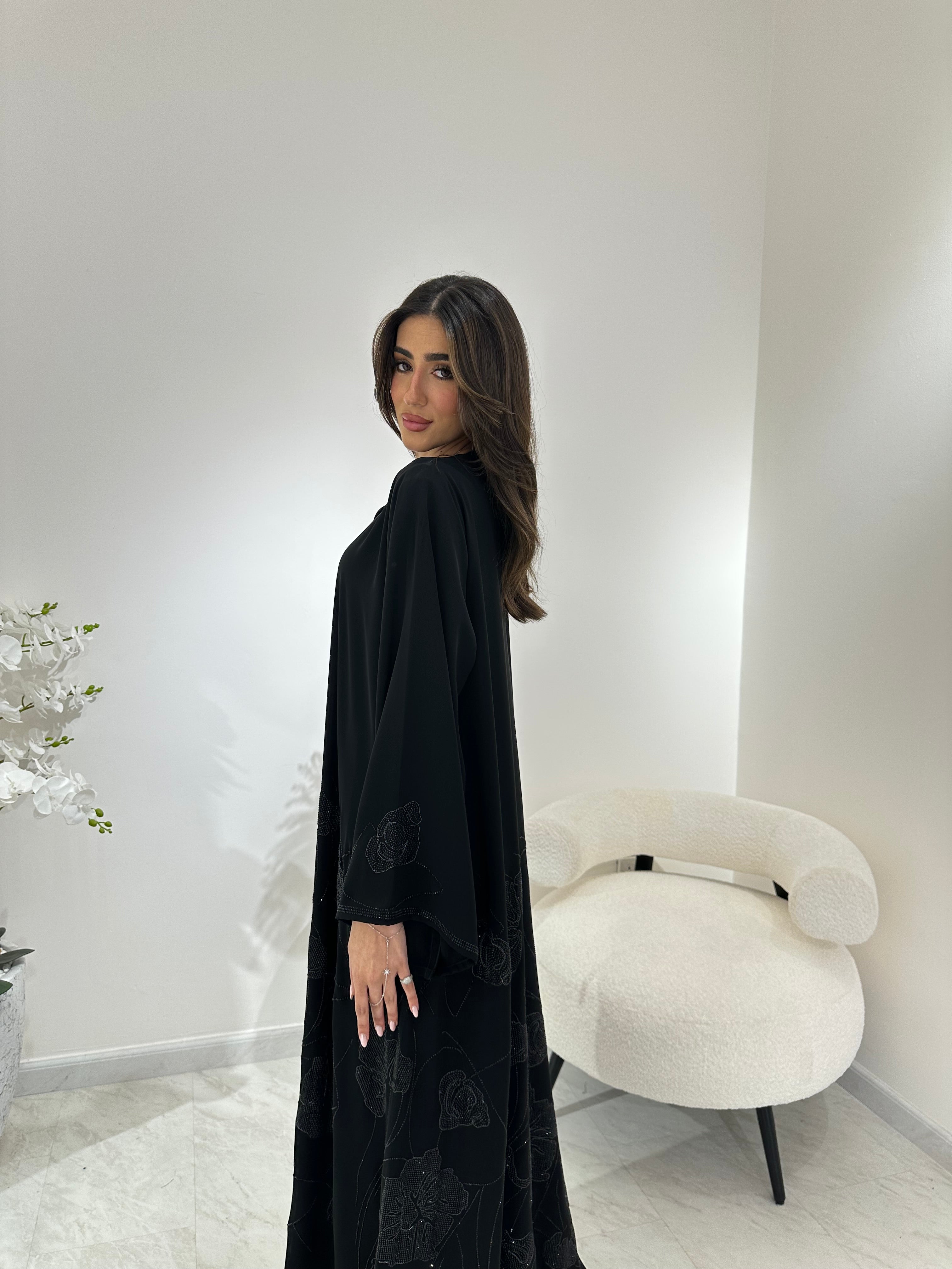 C 0873 Black Eid Abaya
