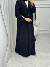 C 1525 Black work Abaya
