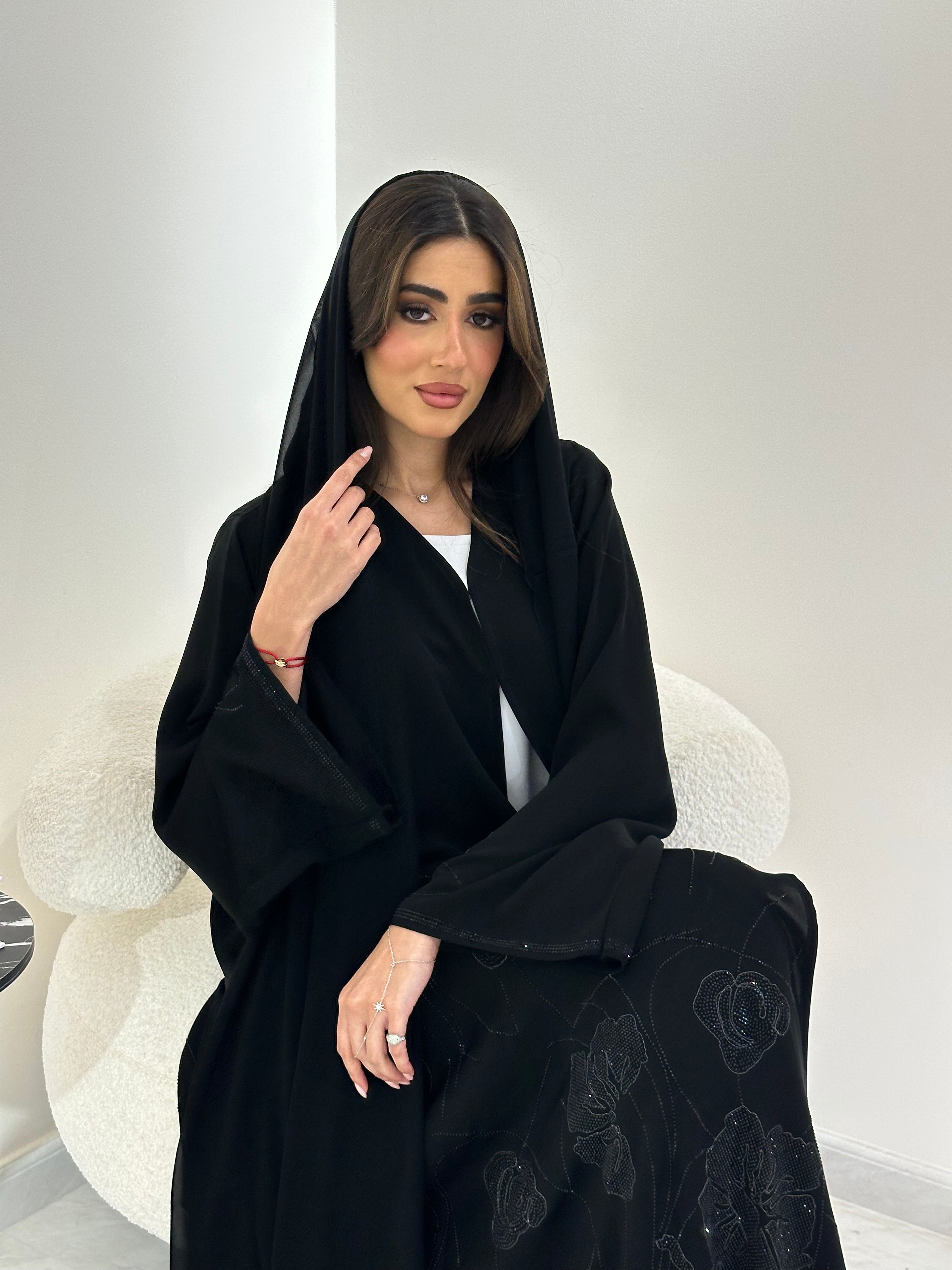 C 0873 Black Eid Abaya
