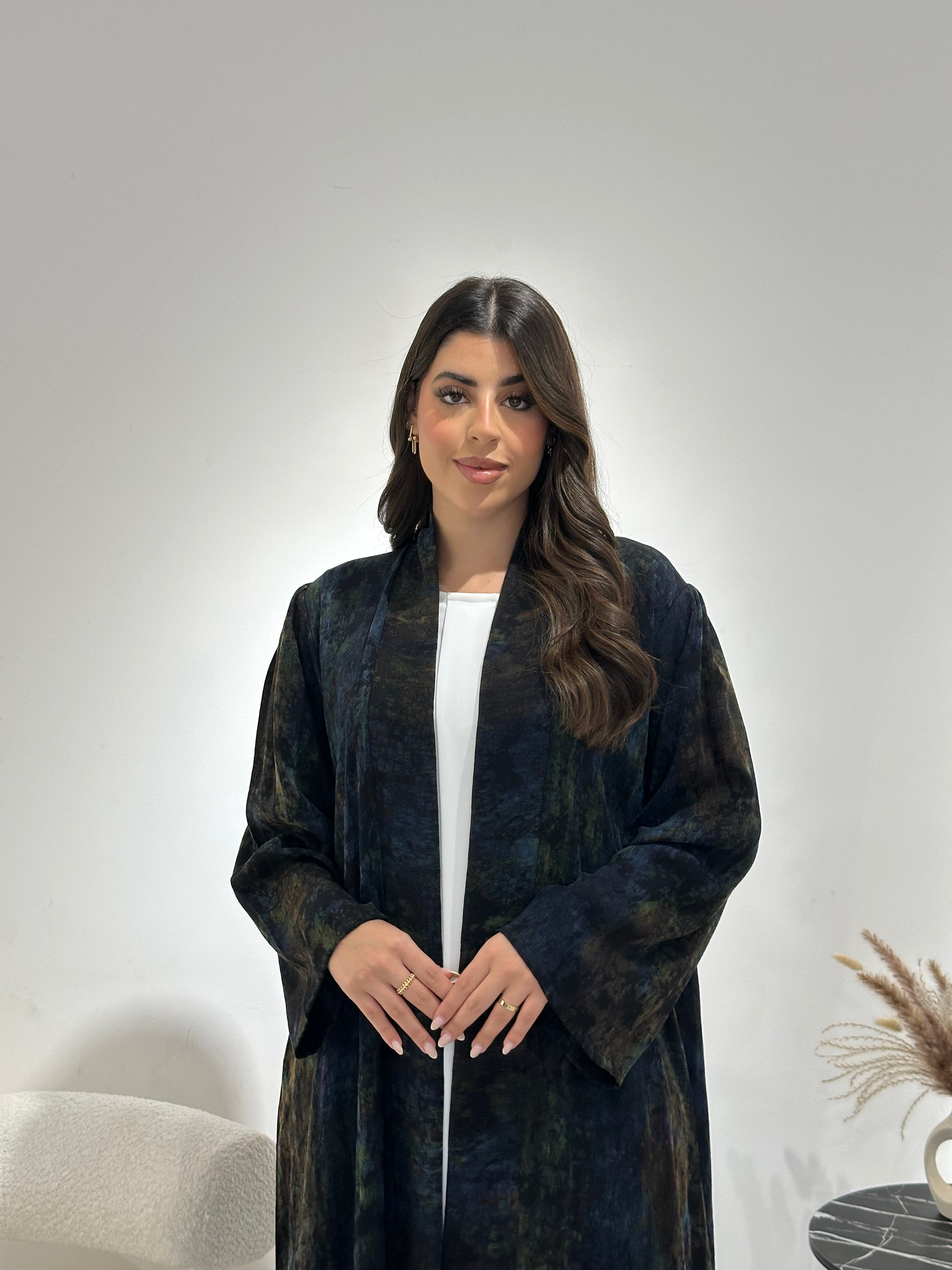 C 1346 Blue Green Abaya