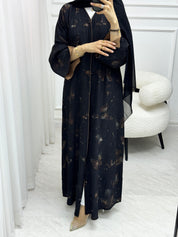 C 1531 Brown Butterfly Abaya