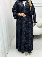C 1537 Black Misty Abaya