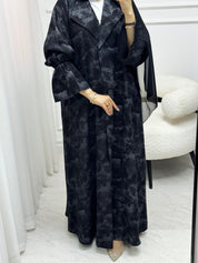 C 1537 Black Misty Abaya