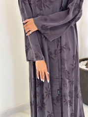 C 1164 Purple Premium Printed Abaya
