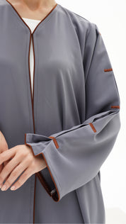 C 1141 Grey Abaya