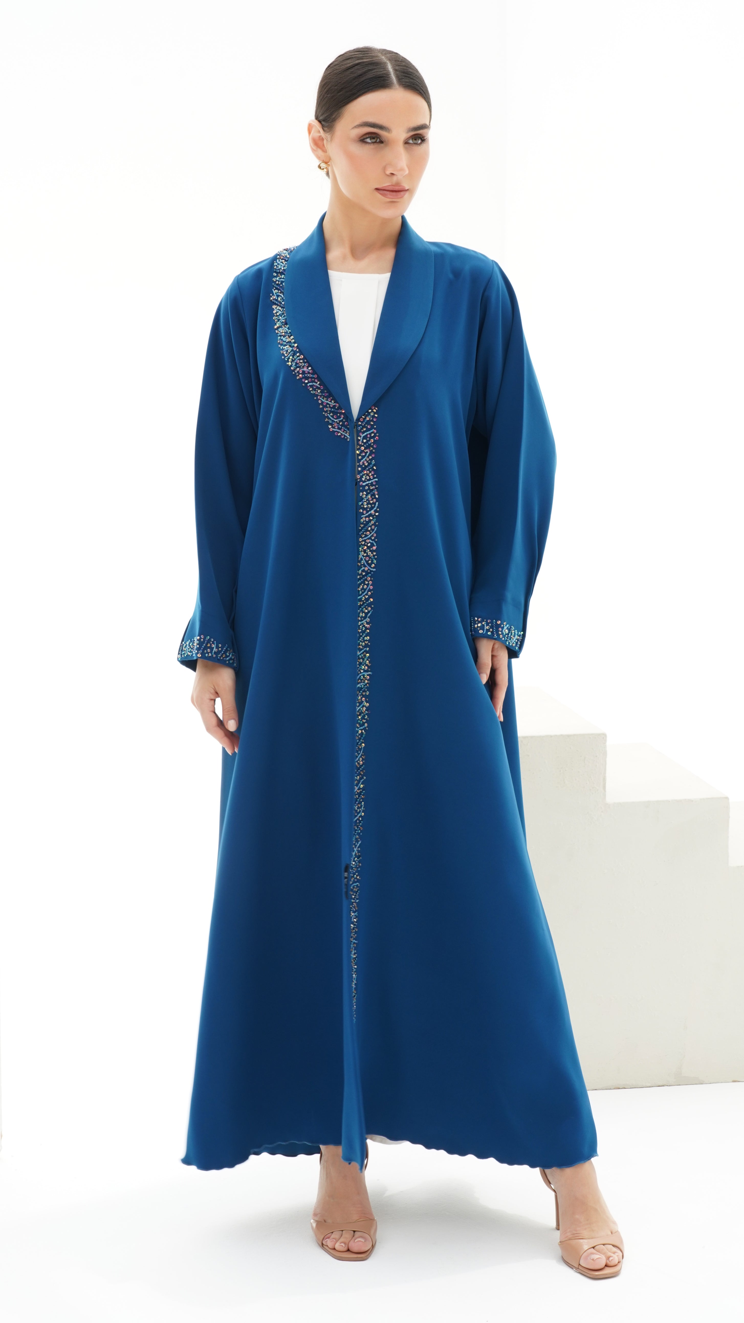 C 1143 Teal Abaya