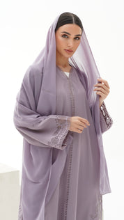 C 1144 Lilac Abaya