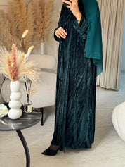 C RTW Green Velvet Abaya
