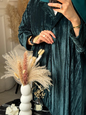 C RTW Green Velvet Abaya