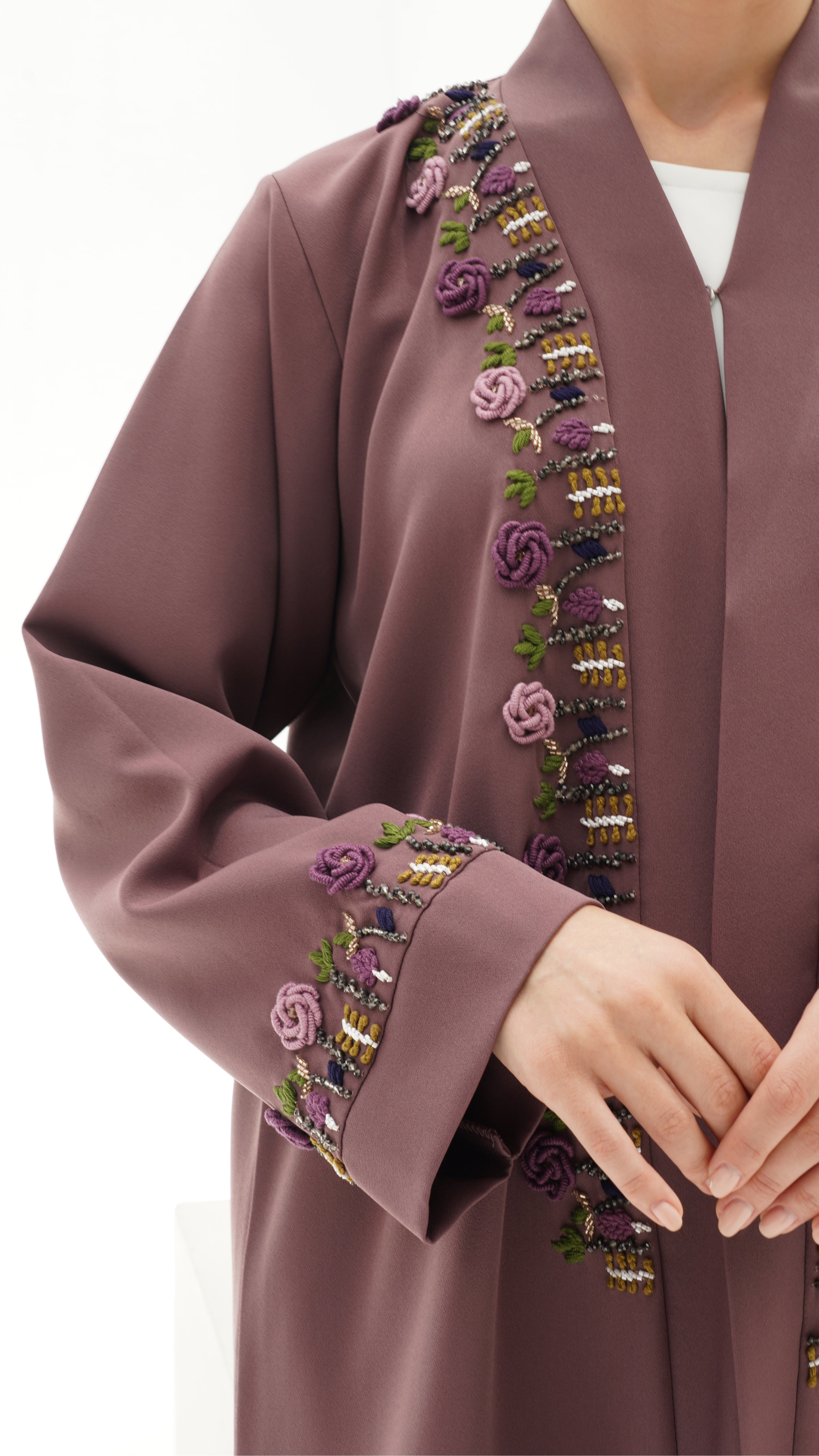 C 1147 Purple Abaya