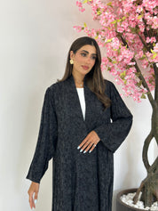 C 1173 Black Premium Printed Abaya