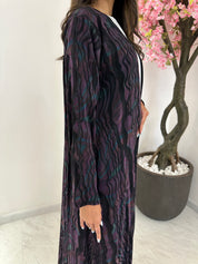 C 1176 Purple Premium Printed Abaya
