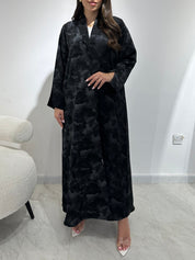 C 1356-01 Black Printed Abaya