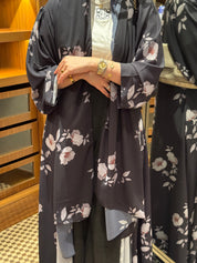 C 0917 Floral Printed Abaya