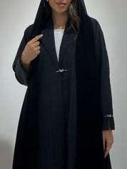 C 1360-03 Black Coat Abaya