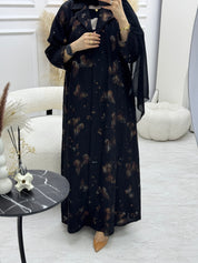 C 0921 Butterfly Printed Abaya