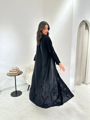 C 0901 Black Embroidered Abaya