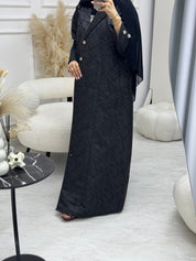 C 0938 Black Coat Abaya